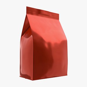 Plastic coffee bag package small mock-up