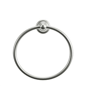 Satin Nickel Campbell Round Mount Towel Ring