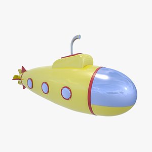 Stylized Cartoon Submarine