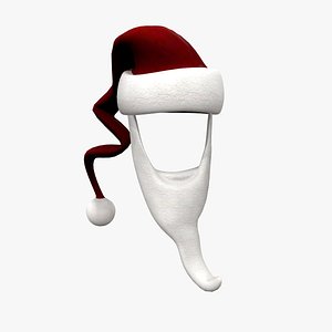 Plush Xmas Beard and Hat