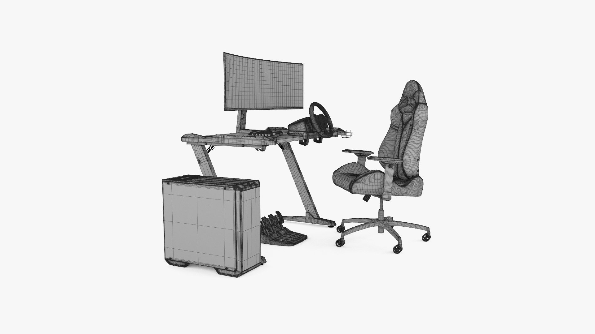 3D Gaming PC Set - TurboSquid 2201048