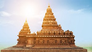 3D Mahabalipuram Shore Temple