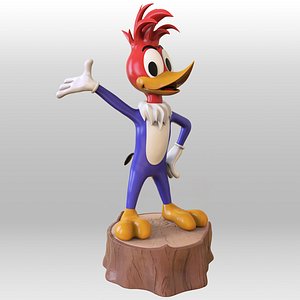 3D woody woodpecker