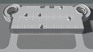 3D Parking garage building 25-13 model