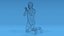 3D praying kid