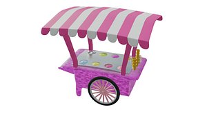 3D Ice Cream Cart model