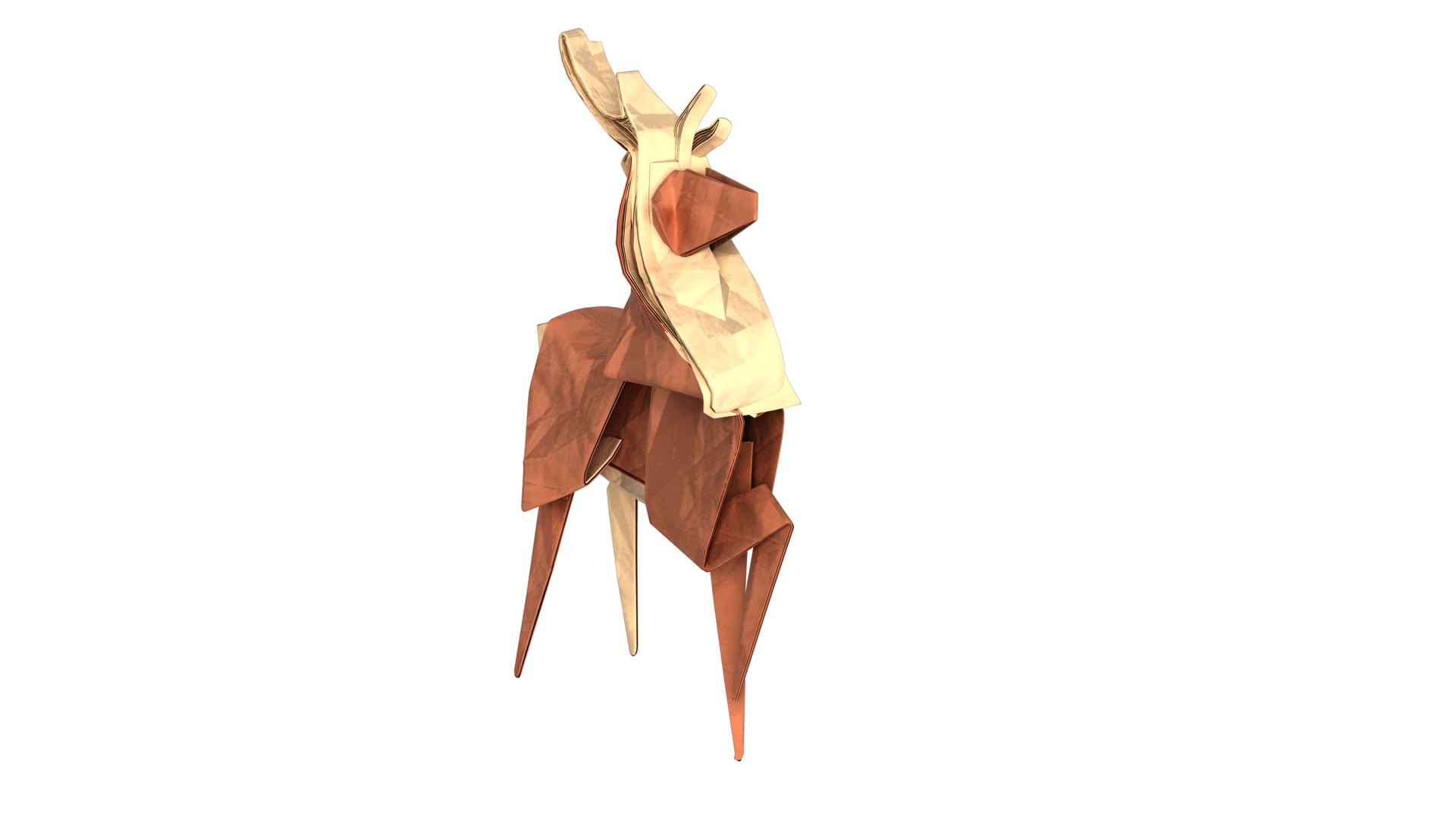 3D model Origami Caribou - TurboSquid 1819083