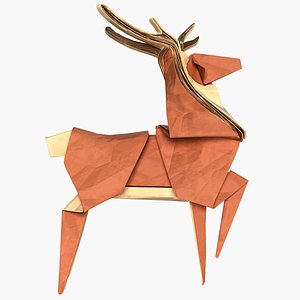 3D model Origami Caribou