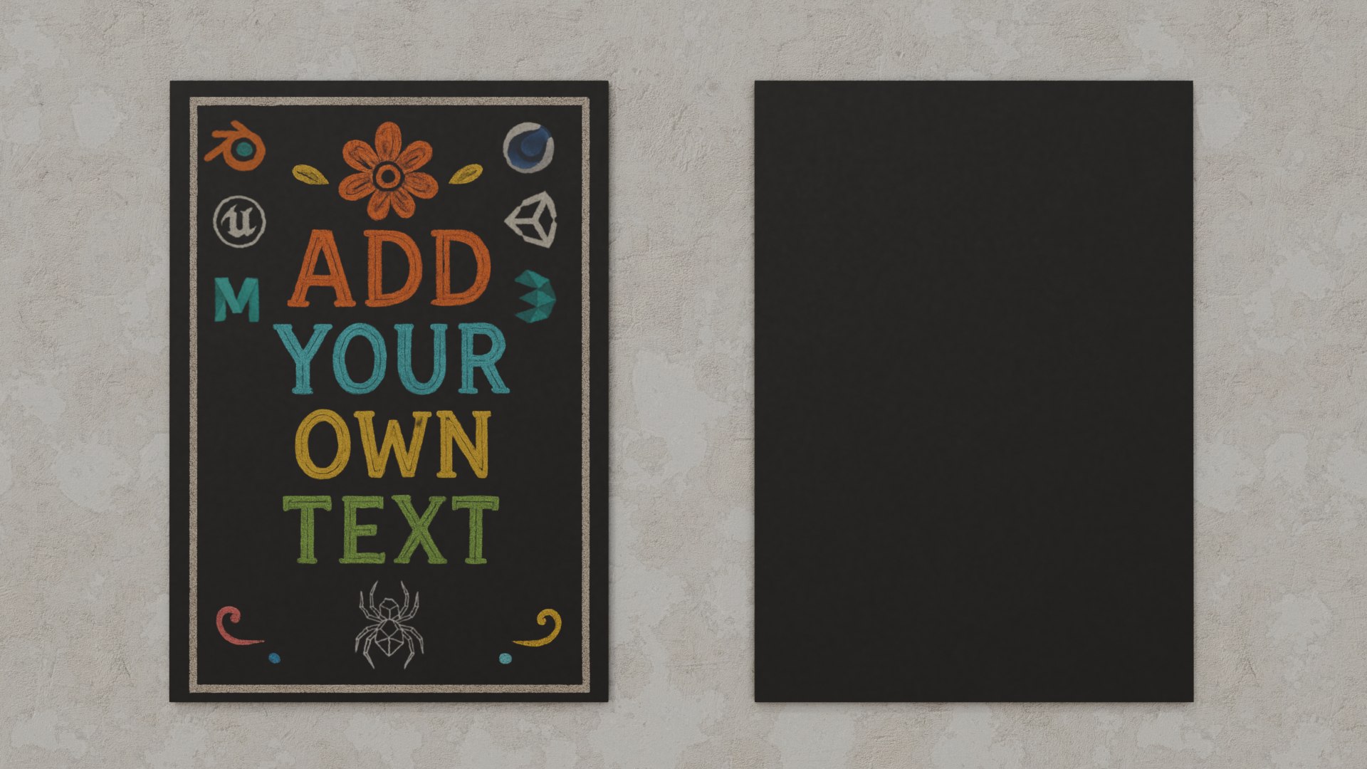 3D Customizable Wall-Mounted Blackboard - Complete Unframed Writing Board Set https://p.turbosquid.com/ts-thumb/w8/hSZ5Jq/1R/a6/png/1747316421/1920x1080/fit_q87/8f4c7cd539afd39b9ee673dac0bb6897eb64f1d6/a6.jpg
