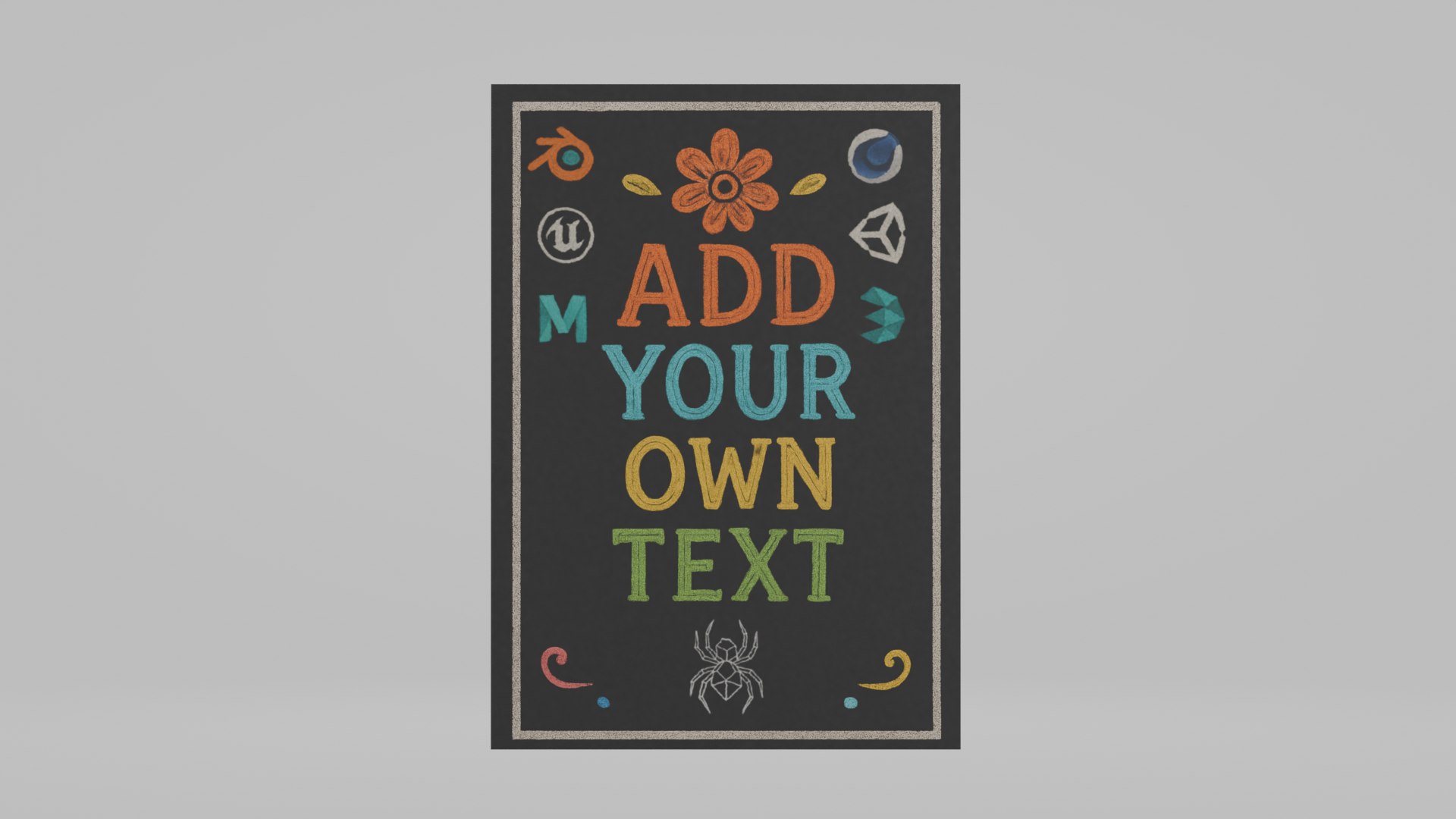3D Customizable Wall-Mounted Blackboard - Complete Unframed Writing Board Set https://p.turbosquid.com/ts-thumb/w8/hSZ5Jq/ao/a3/png/1747316421/1920x1080/fit_q87/004c9218b614e39986eb34b280b2872985f49f3d/a3.jpg