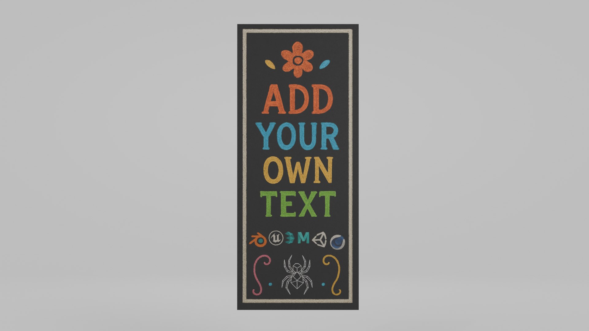 3D Customizable Wall-Mounted Blackboard - Complete Unframed Writing Board Set https://p.turbosquid.com/ts-thumb/w8/hSZ5Jq/jl/e2/png/1747316522/1920x1080/fit_q87/3a5762d394eb0209a99c78c07793f81d640973c5/e2.jpg