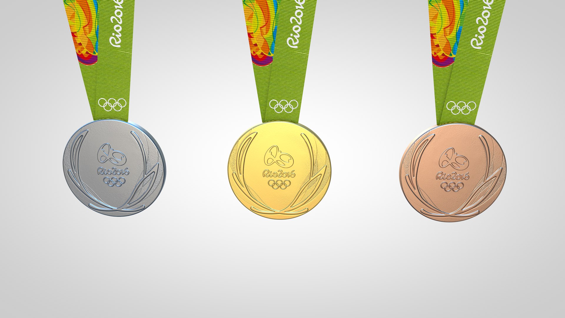 Rio 2016 Medals 3d C4d