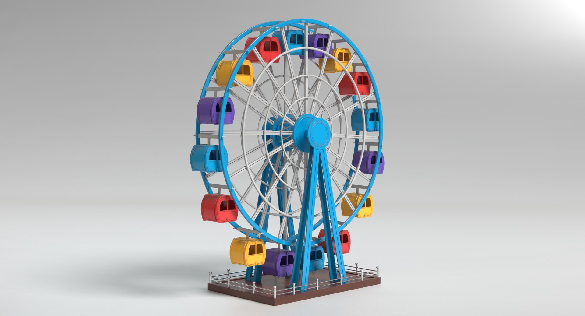 3D Ferris Wheel Model - TurboSquid 1425056