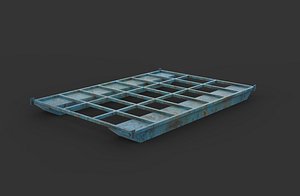 pontoon boat frame 3D model