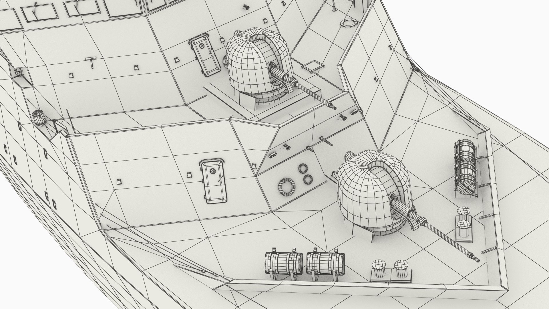 3D Contemporary Navy Frigate With Radar Systems White - TurboSquid 2449618