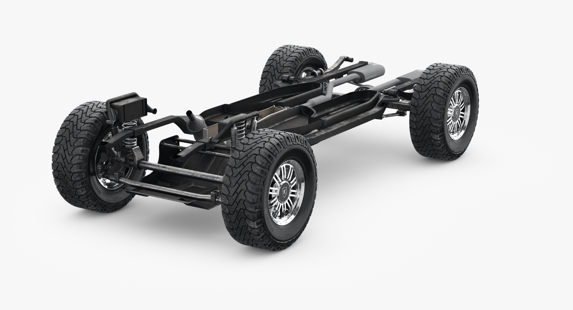 Suv car chassis frame 3D model - TurboSquid 1159372