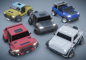 blender car 3D model