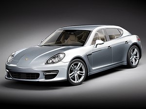 porsche panamera 2010 sport 3d model