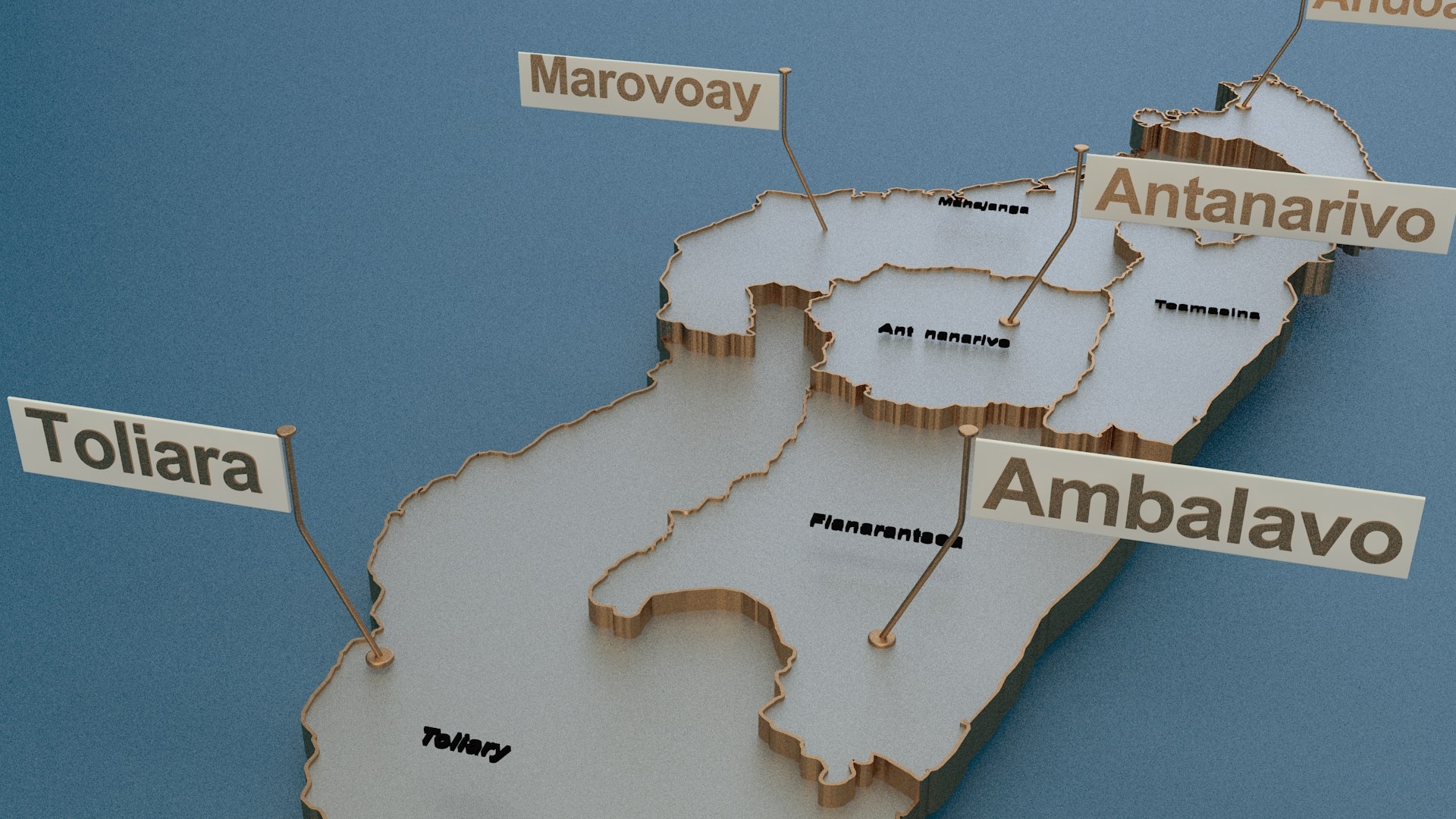 Provinces State Cities 3D Model - TurboSquid 1692215
