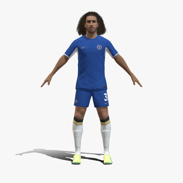 3D Rigged Marc Cucurella Chelsea 2024 3D
