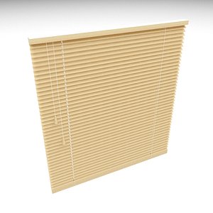wooden venetian blind 3D model
