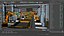 3D model Industrial Vehicle Production Conveyor System Rigged for Cinema 4D
