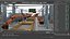 3D model Industrial Vehicle Production Conveyor System Rigged for Cinema 4D