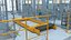 3D model Industrial Vehicle Production Conveyor System Rigged for Cinema 4D