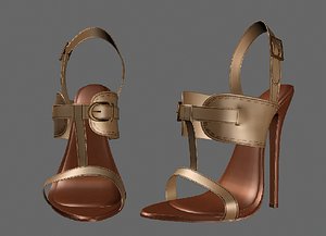 3D shoeshighheelboot model