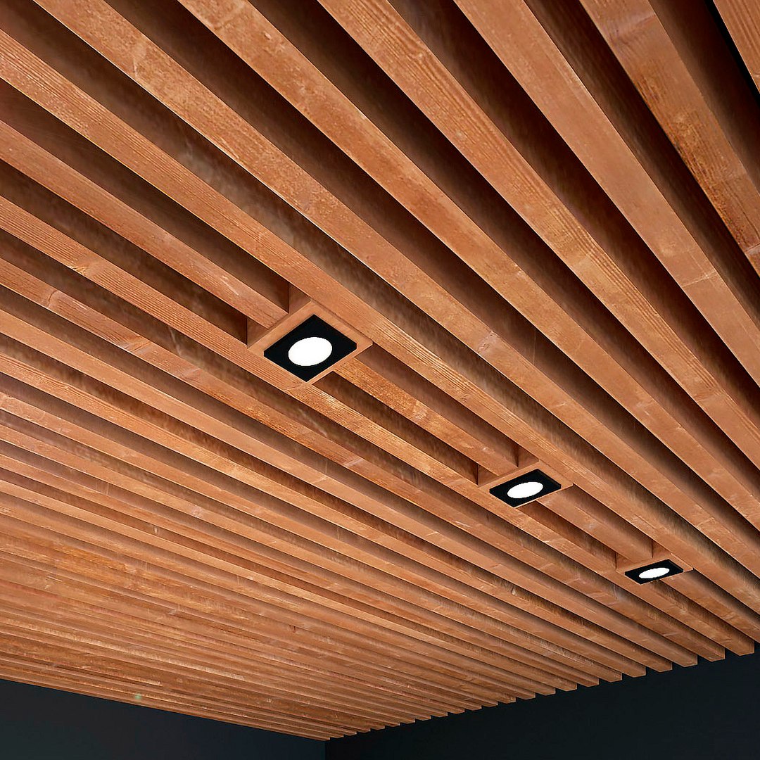 3D Wooden Wood Ceiling Model - TurboSquid 1371426