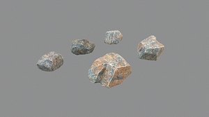 3D granite rock model