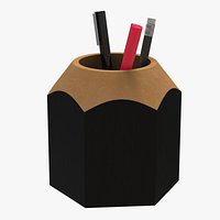 Pencil-shaped pencil holder