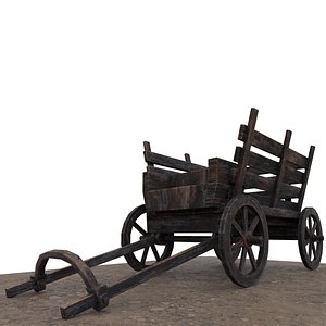 Medieval Carriage 3D model
