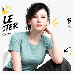Realistic Korean Girl 3D Character 3D model