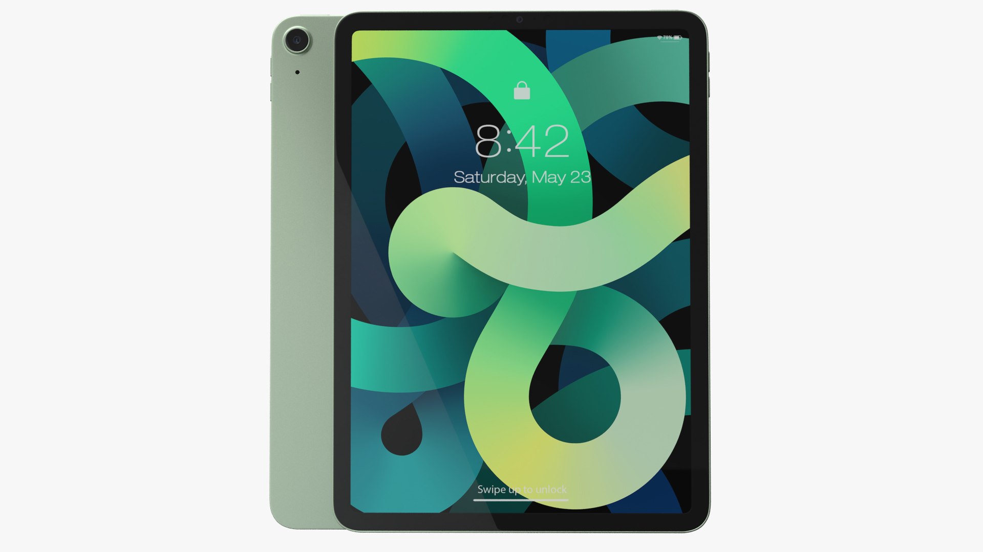 Apple iPad Air 4 2020 Green 3D model preview