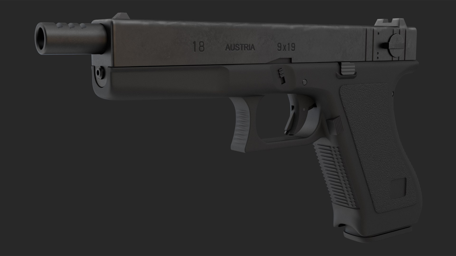 3D Semiautomatic Pistol - TurboSquid 2153036
