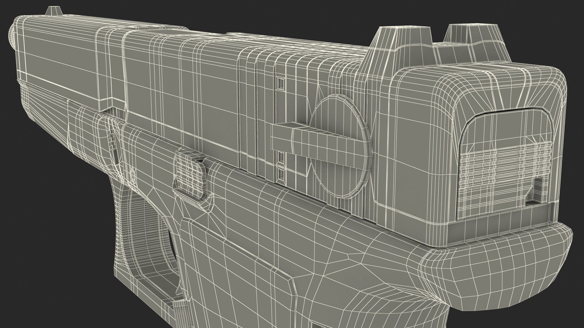 3D Semiautomatic Pistol - TurboSquid 2153036