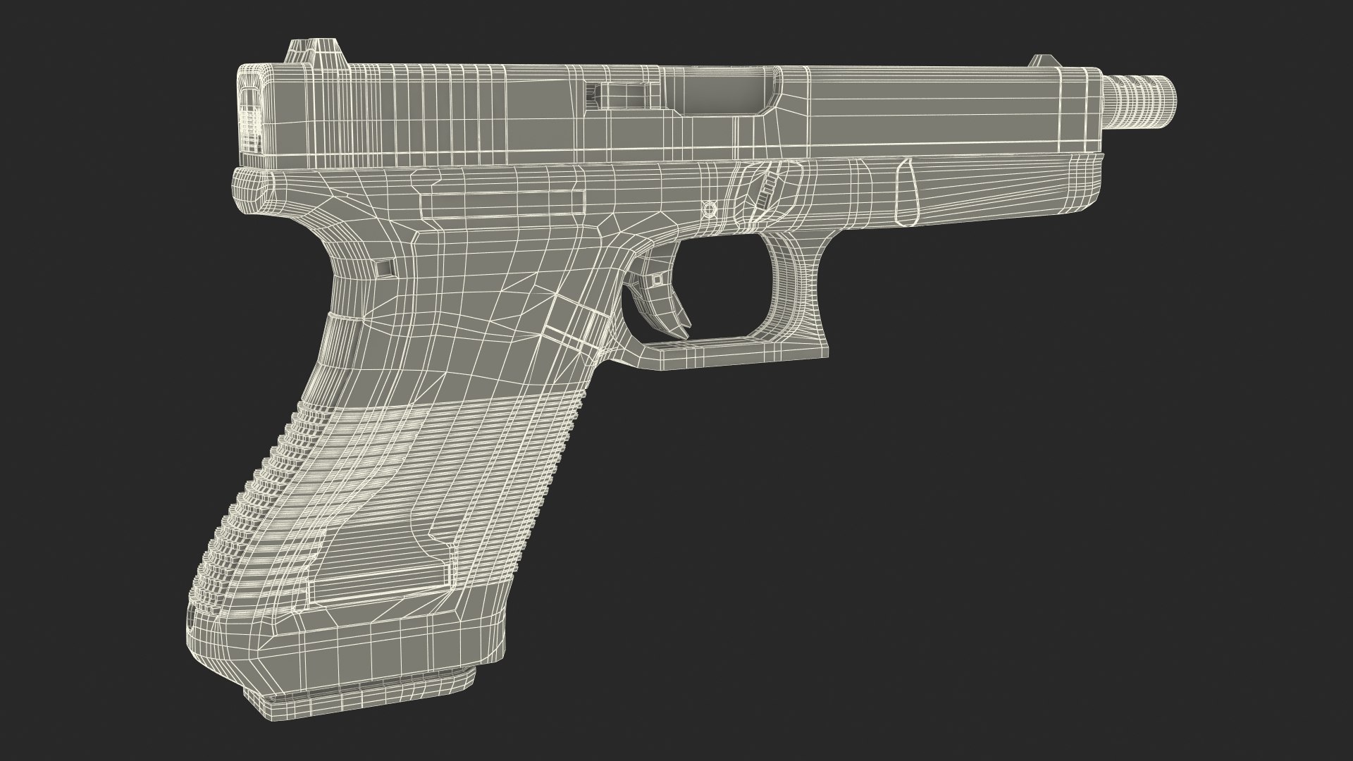 3D Semiautomatic Pistol - TurboSquid 2153036