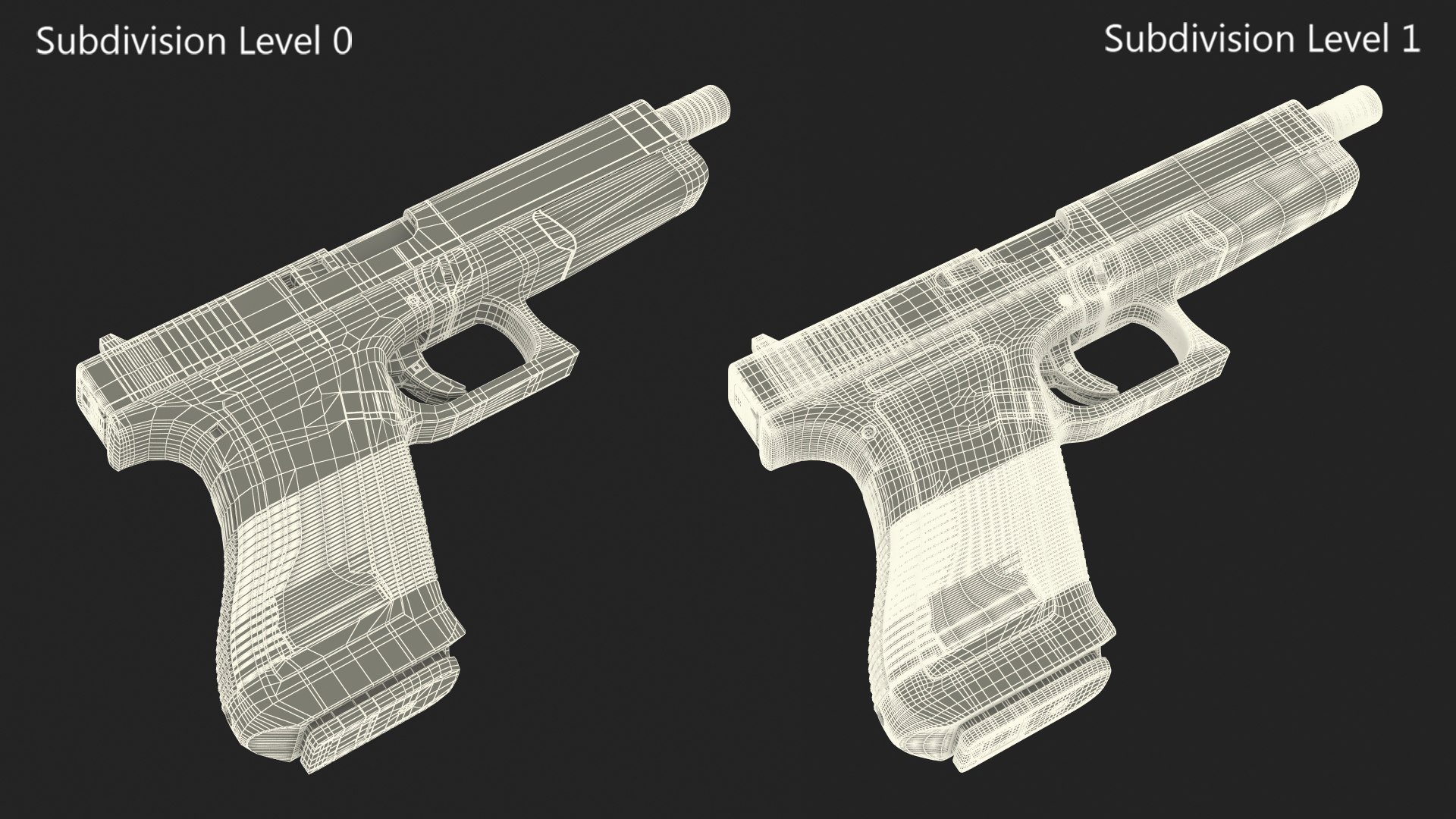 3D Semiautomatic Pistol - TurboSquid 2153036