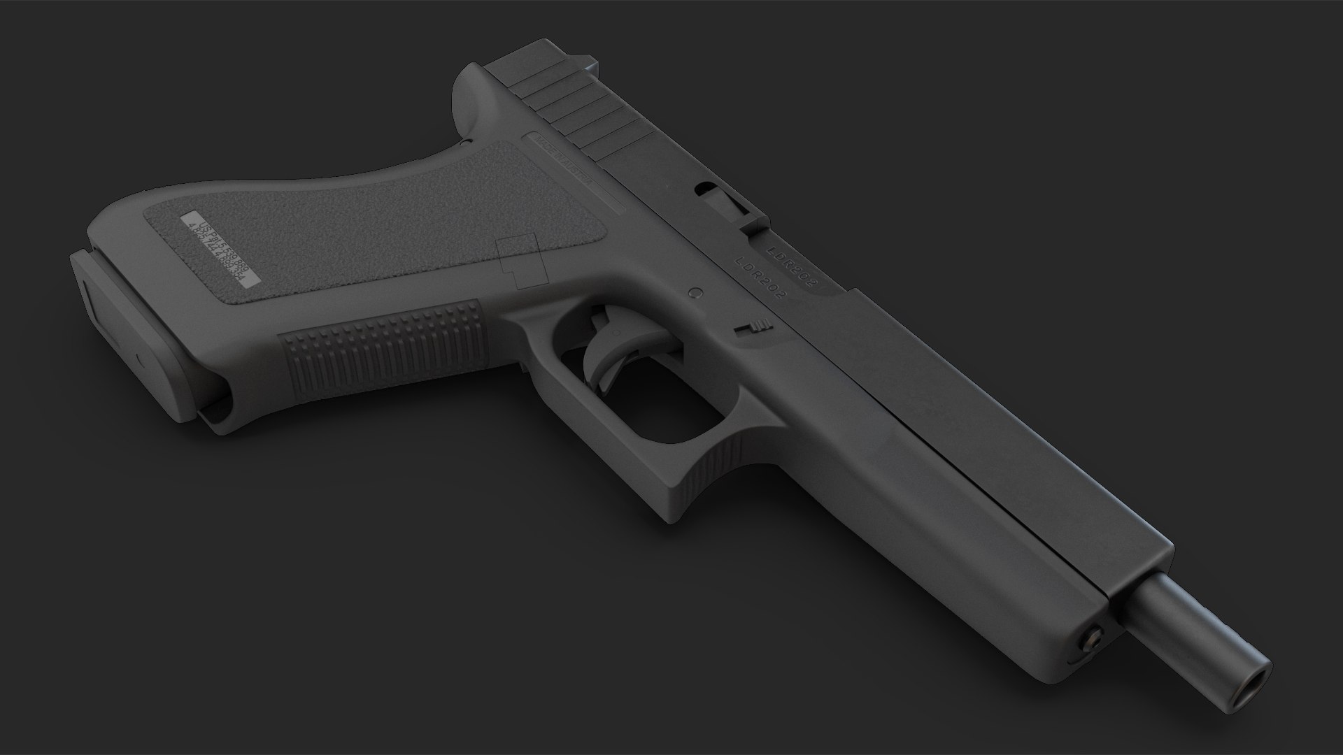 3D Semiautomatic Pistol - TurboSquid 2153036