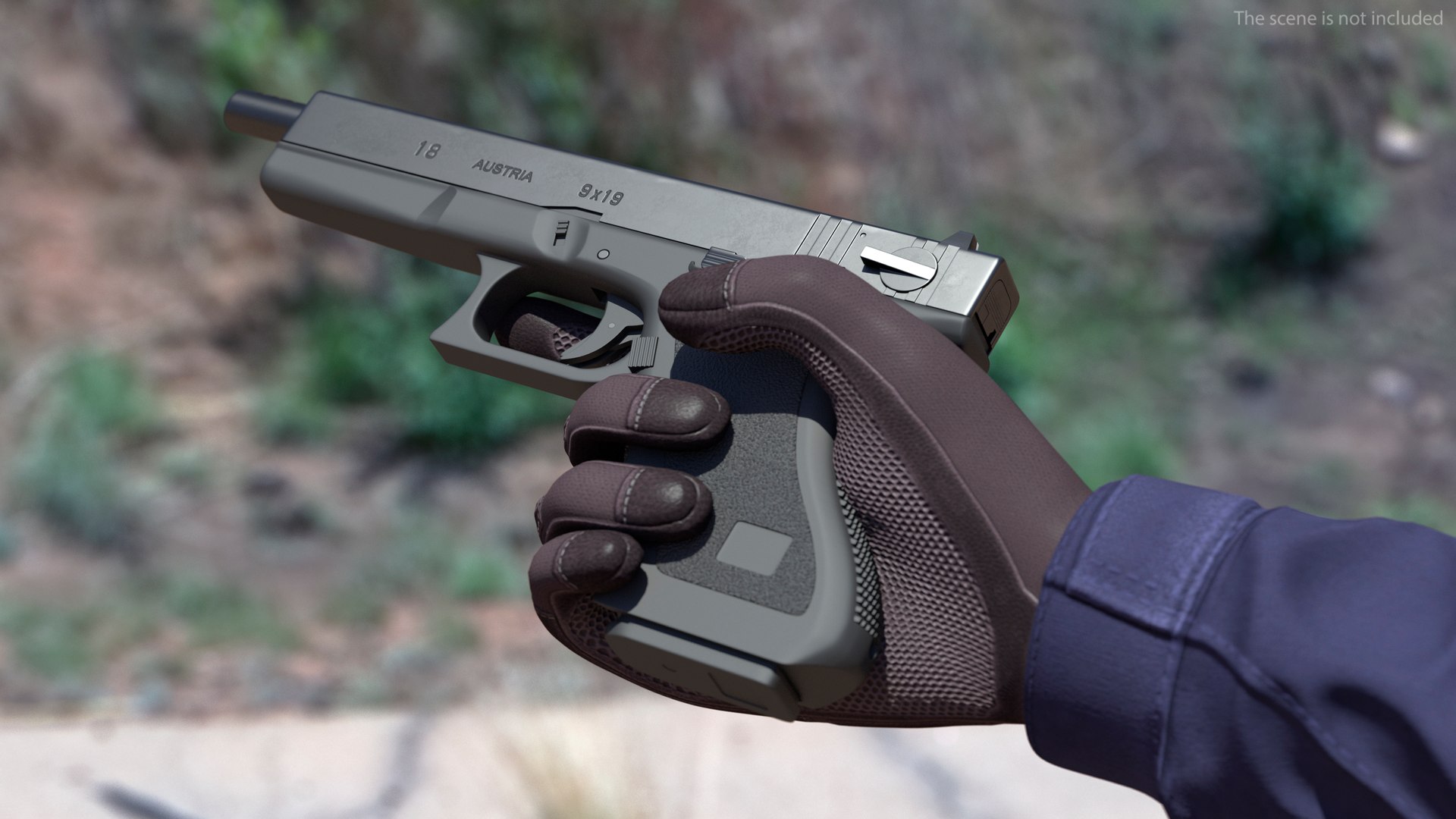 3D Semiautomatic Pistol - TurboSquid 2153036