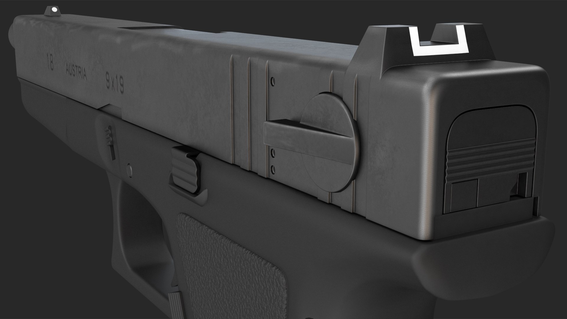 3D Semiautomatic Pistol - TurboSquid 2153036