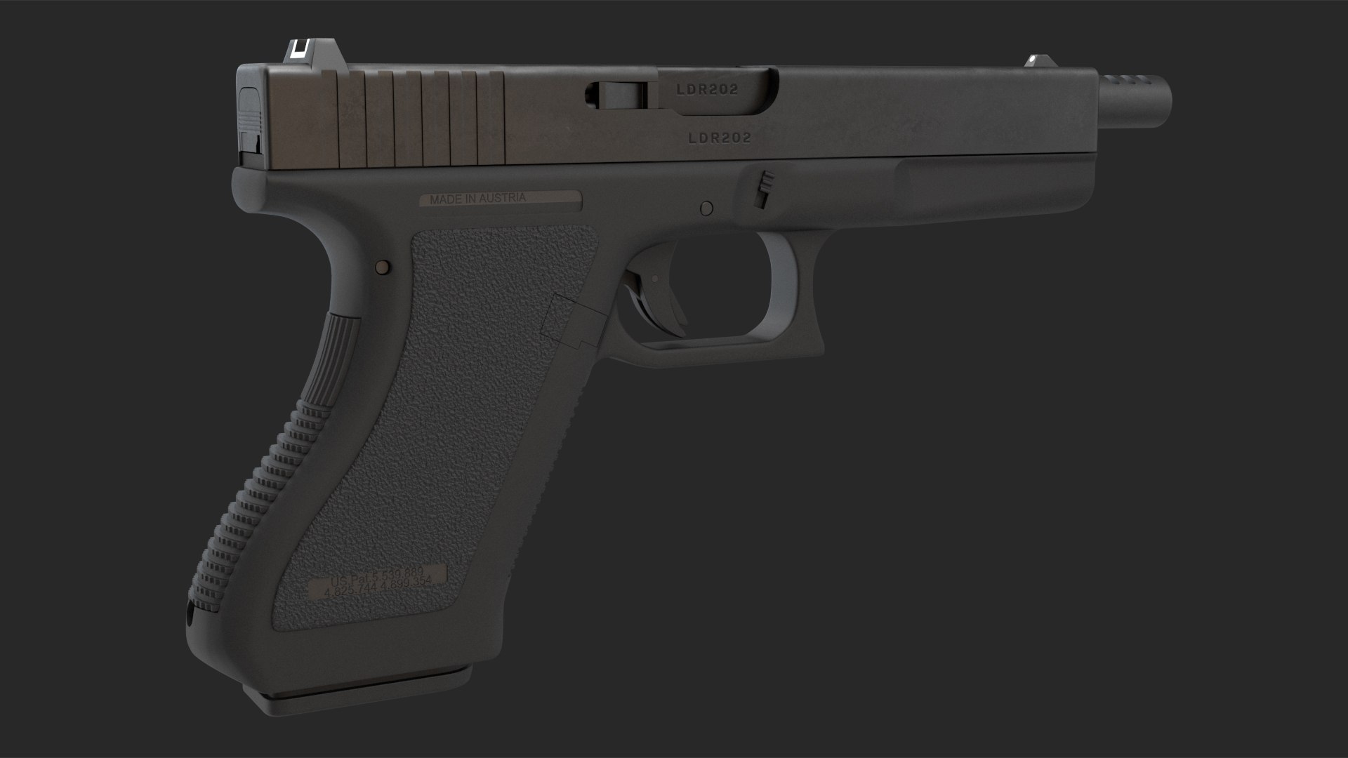 3D Semiautomatic Pistol - TurboSquid 2153036