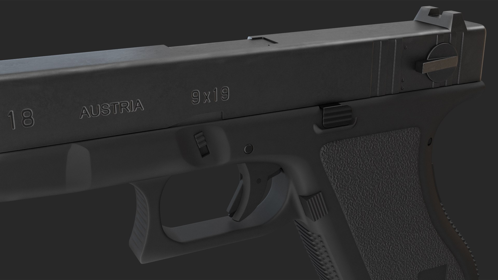 3D Semiautomatic Pistol - TurboSquid 2153036