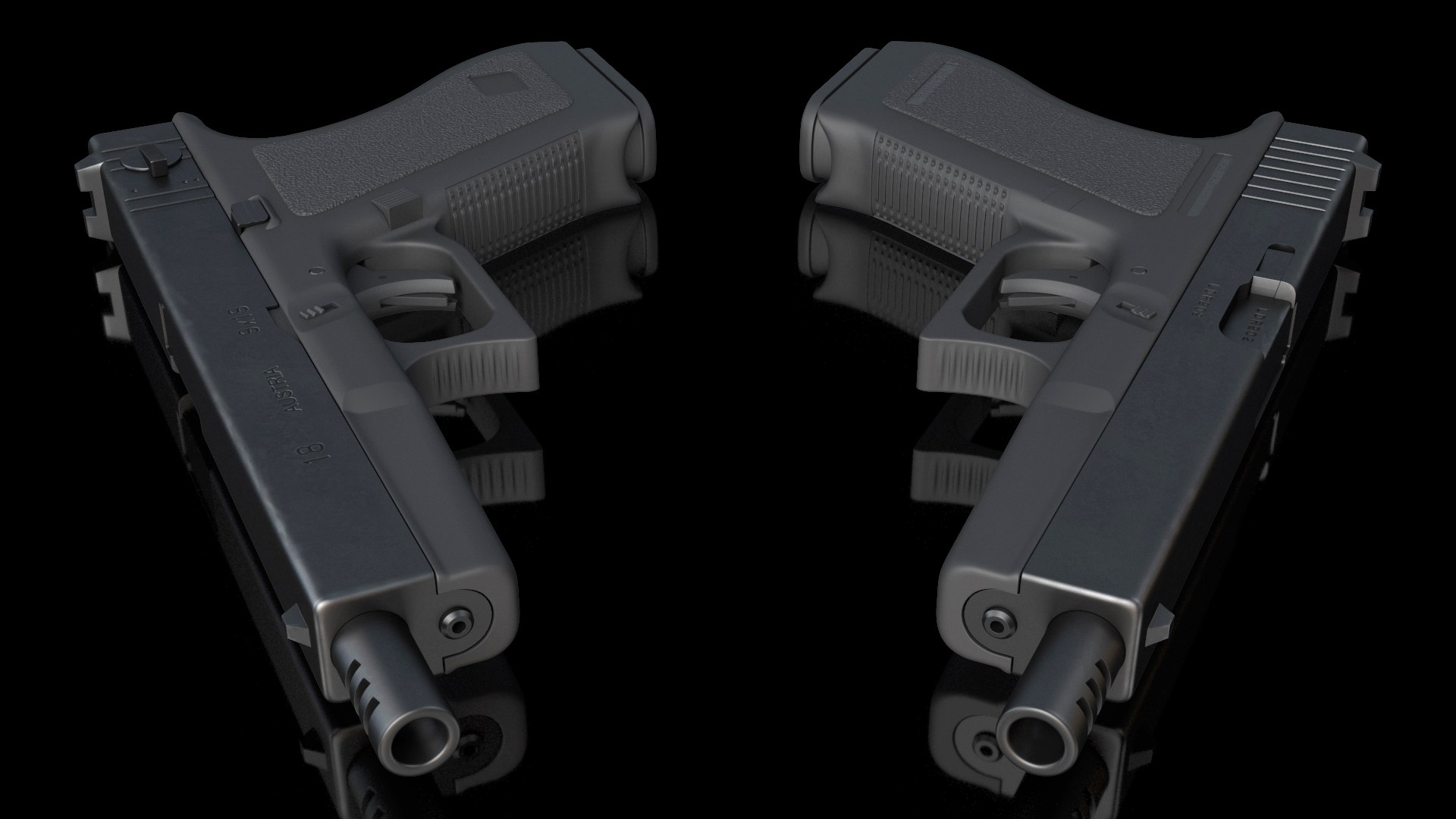 3D Semiautomatic Pistol - TurboSquid 2153036
