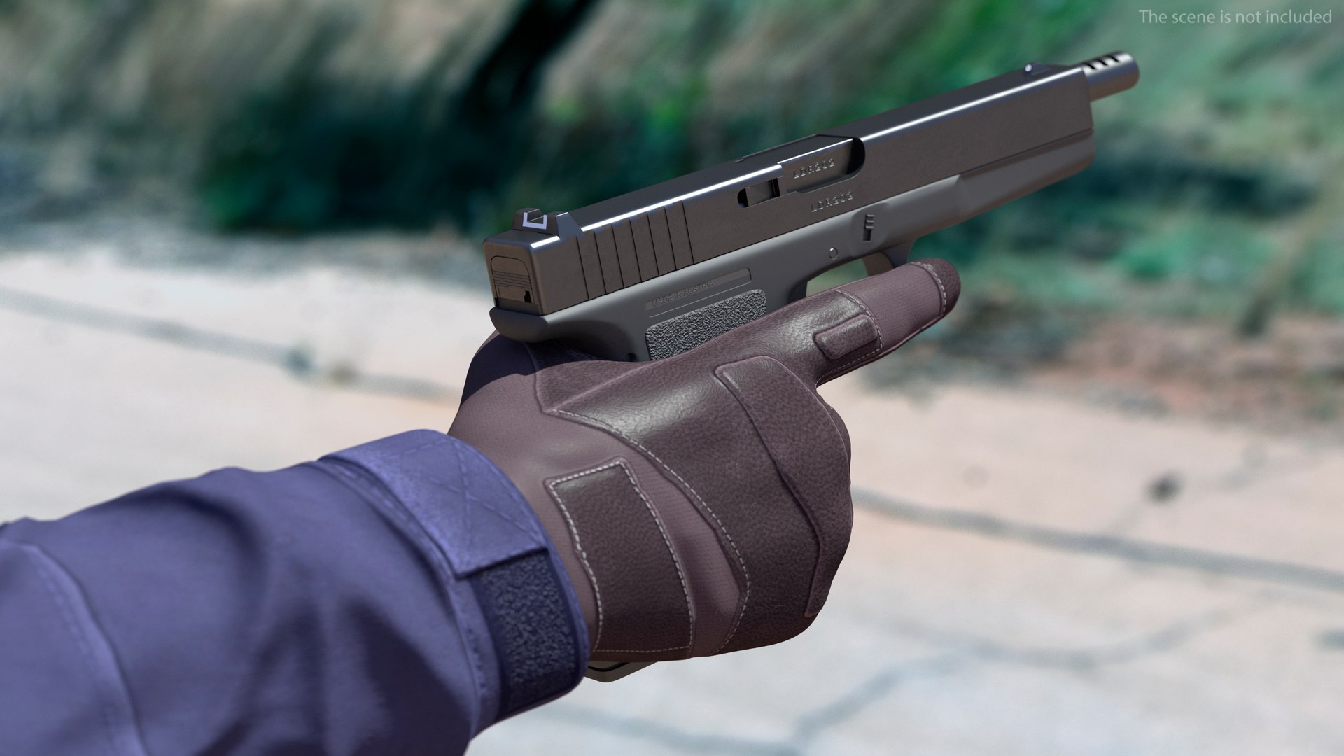 3D Semiautomatic Pistol - TurboSquid 2153036