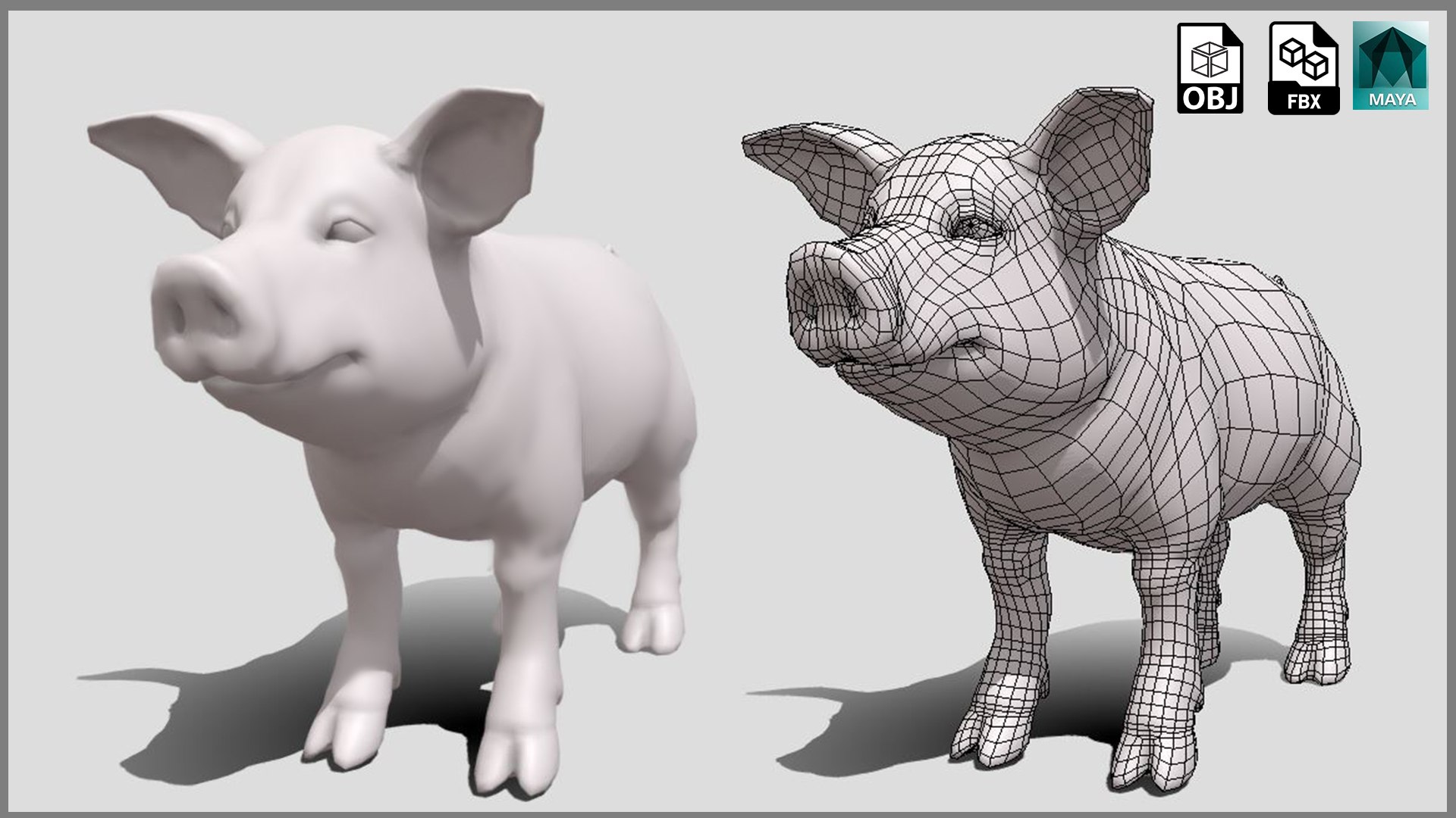 modelo 3d PIglet BaseMesh - TurboSquid 2089388