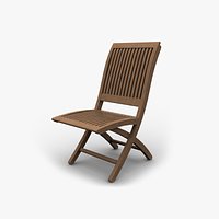 Garden wood Folding Chair 01