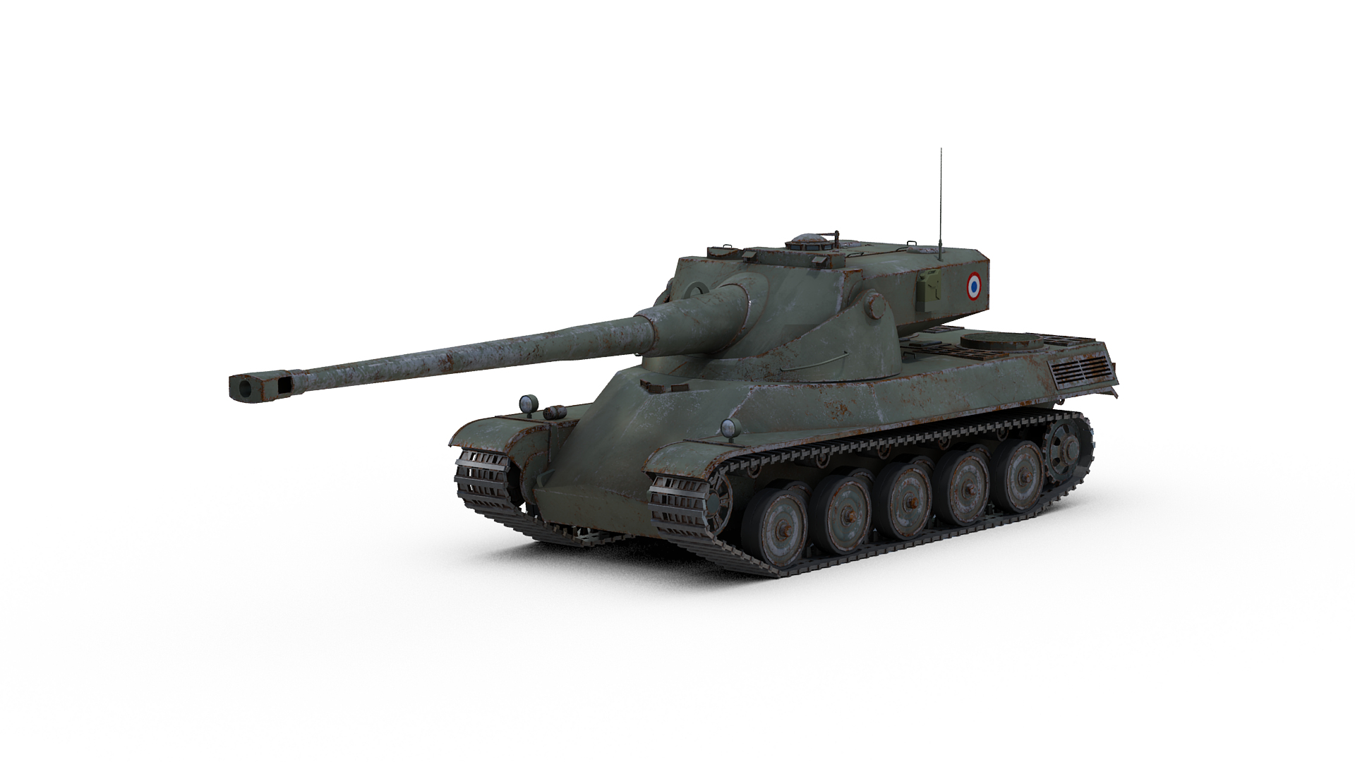 AMX 50 Tank 3D Model - TurboSquid 1896074