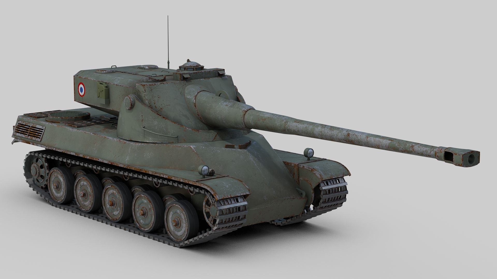 AMX 50 Tank 3D Model - TurboSquid 1896074